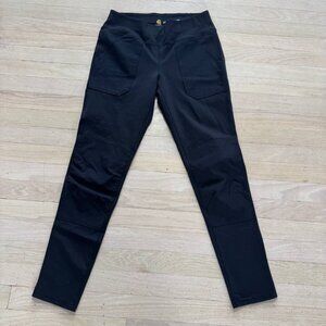 Carhartt Force Fitted Black Ripstop Work Pants Women's S (4/6) Regular